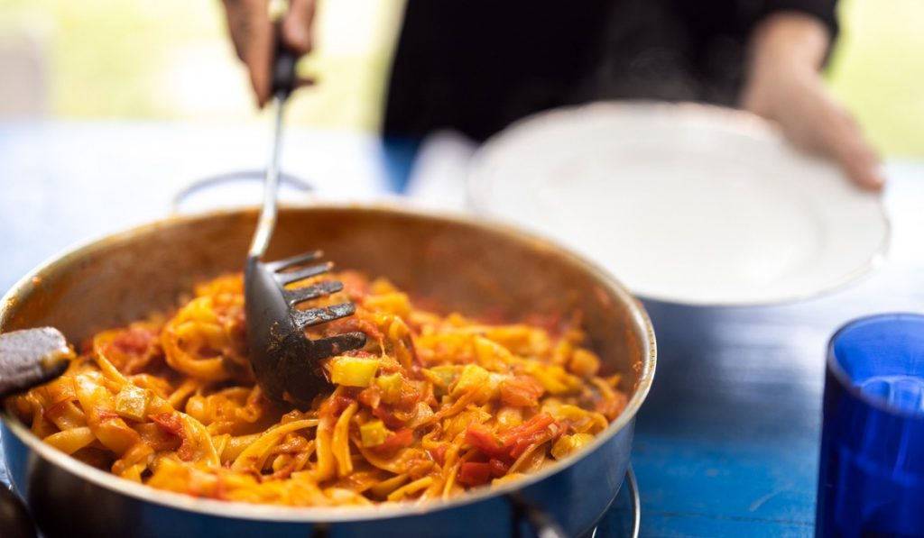 Making Italian Spaghetti
