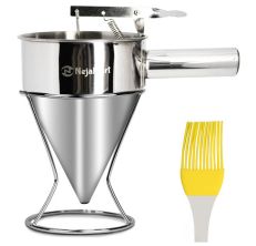 KPKitchen Pancake Batter Dispenser - Kitchen Must Have Tool for Perfect  Pancakes, Cupcake, Waffle, Muffin Mix, Cake & Crepe - Easy Pour Baking