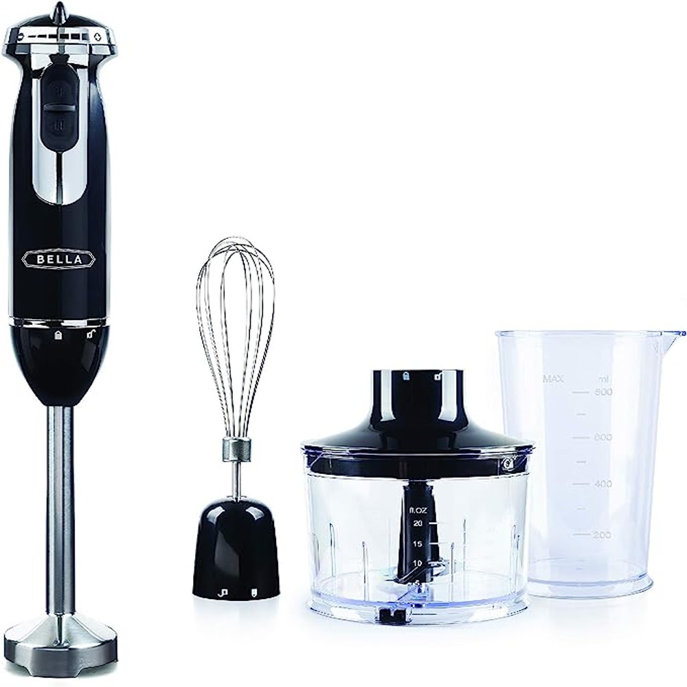 Bella blender with attachment whisk and cups