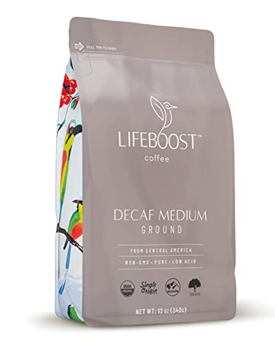 Lifeboost medium roast decaf coffee