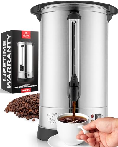 Zulay 100-cup commercial coffee urn