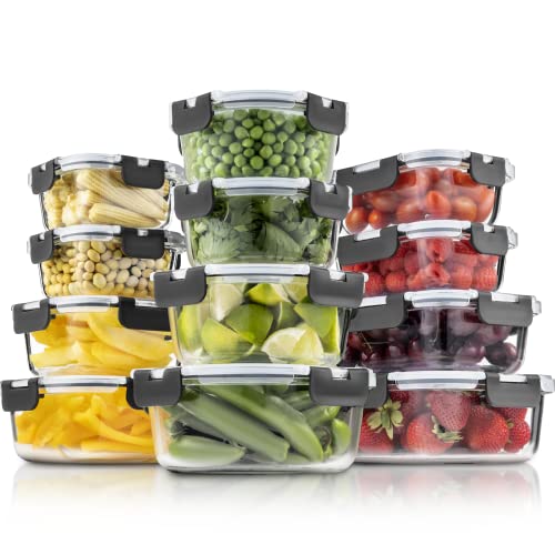 Finedine superior glass meal-prep containers