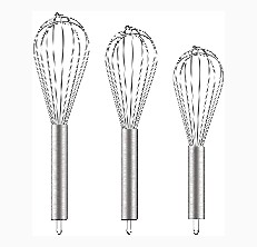 Ouddy Three Pack Whisk Set