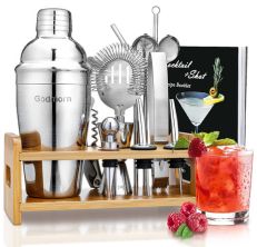godmorn cocktail shaker set bartender kit