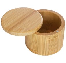totally bamboo salt cellar with lid