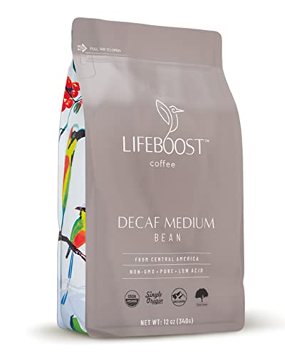 Lifeboost Coffee Medium Whole Bean Decaf Coffee