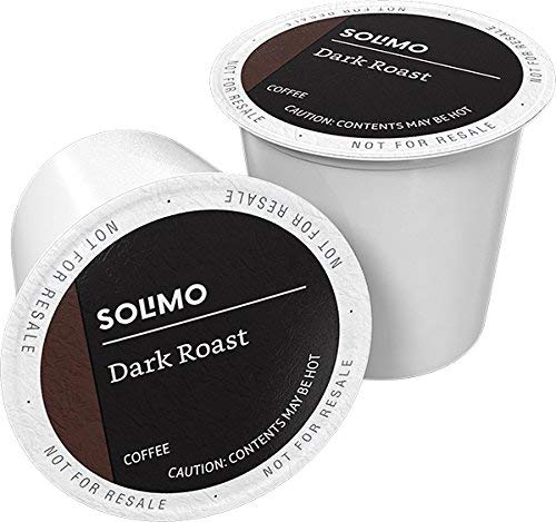 Solimo Dark Roast Coffee Pods - 100 Count
