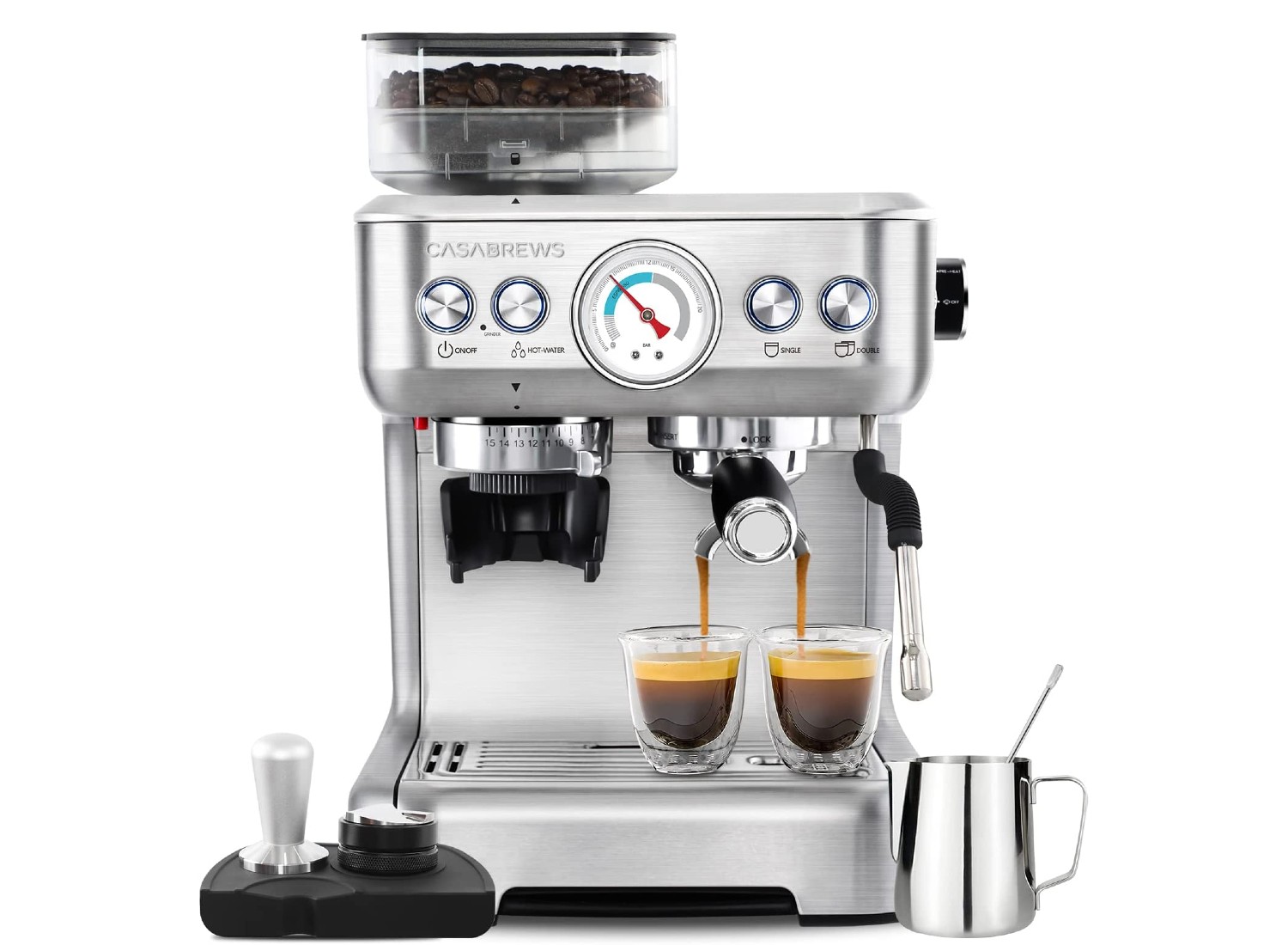 CASABREWS Espresso Machine with Grinder