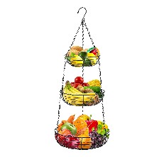 Saratoga Home Hanging Fruit Basket