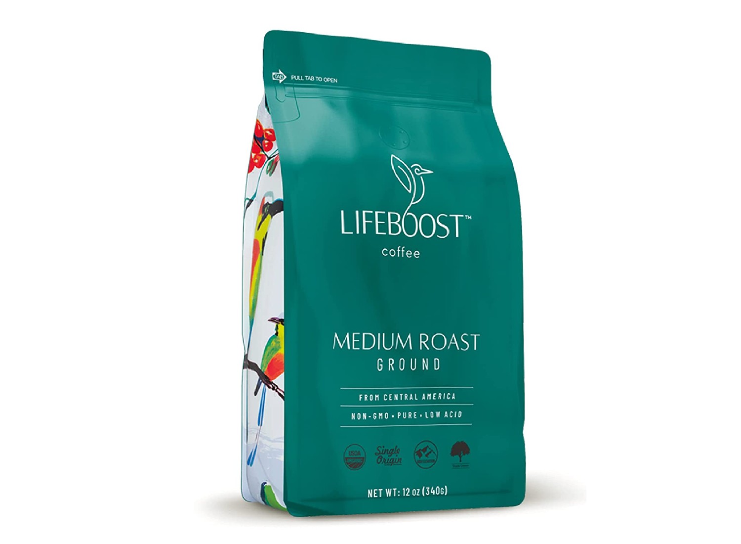 LIFEBOOST Coffee Medium Roast Ground sold on Amazon