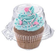 Stock Your Home Individual Plastic Cupcake Containers